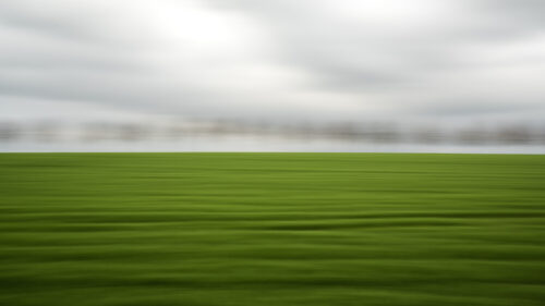 Moving landscape – abstract and minimalist image photographed with Intentional camera movement technique – Fine art print for sale - Art print by Martin Vorel