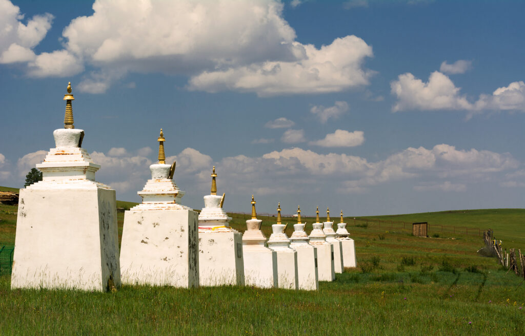 Stupas in Mongolia