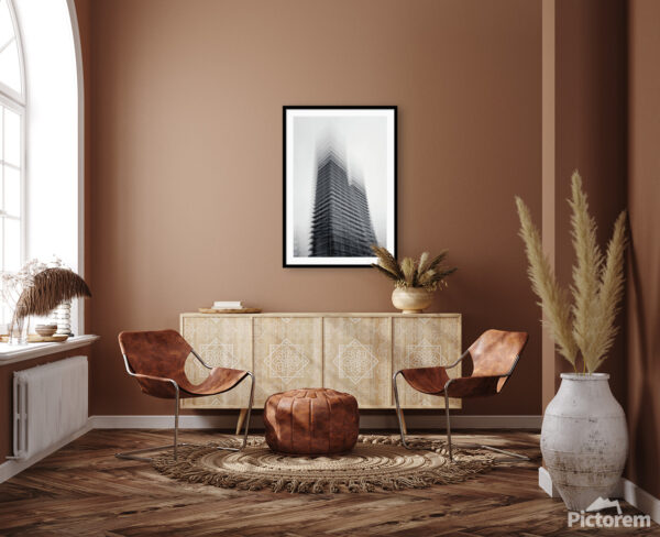 Abstract architecture photography - Multiple exposure II. - An image of domestic living room - render image.