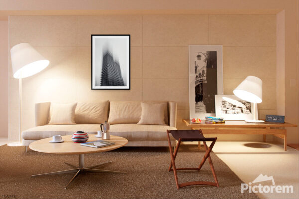 Abstract architecture photography - Multiple exposure II. - An image of domestic living room - render image.