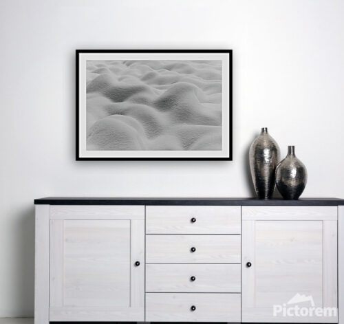 Snow waves photography - Multiple exposure I. - Visualization of the image on the wall of the apartment - Abstract
