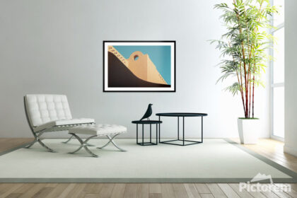 Minimalist architectural photo from Egypt. An image of domestic living room - render image. - Abstract