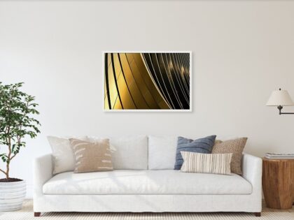 Abstract Architectural Detail Close-up - Visualization of framed print in modern interior - Abstract