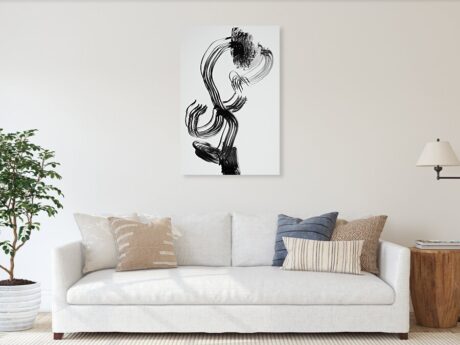 Dancing plant II. - abstract photography displayed in a modern minimalist interior - Abstract