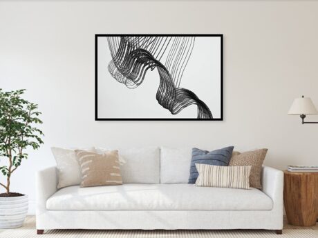 Memory of Motion - Abstract wall art visualisation in modern interior - Abstract