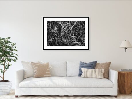 Root Map - Abstract wall art visualisation in modern interior - Abstract