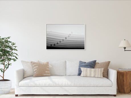 Abstract Trees Mongolian Steppe Multiple Exposure - Interior wall art
