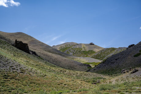 The Green Hills of the Yolin Am Canyon in Mongolia