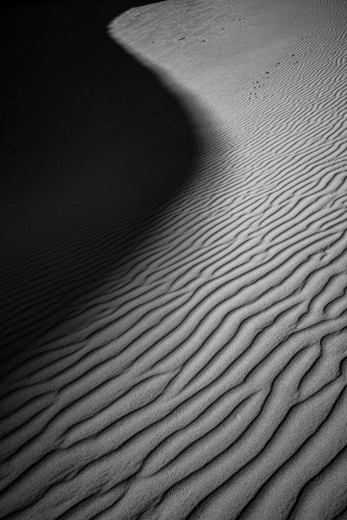 Sand Dune Ripples Close-Up in Morocco