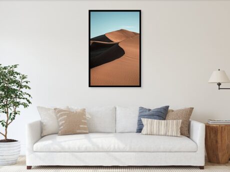 Sand Dune Ridge Shadow - wall art in minimalist interior - Desert