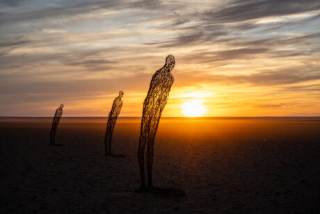 Sculptures at Sunset in Mongolia - Fine Art Print - Desert